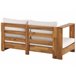 Beliani Conjunto de jardín MARETTIMO Blanco/ Beige