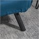 Sofá Cama Acero, Espuma, Poliéster, Madera de Caucho HOMCOM Azul
