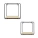 Acomoda Textil – Estantería para Pared de Madera. (2 Cubos) Madera Clara