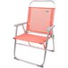 Silla plegable alta aluminio coral Aktive Naranja