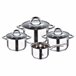 Set de batería de cocina ALEXANDER 7 piezas marca BERGNER  Inox