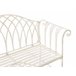 Beliani Banco Hierro MILAZZO 130x45 Blanco/ Beige