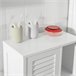 Armario de Baño con 1 Puerta y 3 estantes BZR39-W SoBuy Blanco