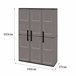 Armario exterior en PVC Gris