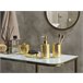 Beliani Conjunto de accesorios de baño CUMANA Beige