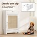 Cubre Radiadores Melamina de Madera, MDF HOMCOM Cubre Radiadores Melamina de Madera, MDF HOMCOM Blanco
