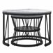 Mesa de centro, mesa auxiliar, mesa de esquina. 70x45 Blanco