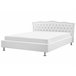 Beliani Cama con somier Piel sintética METZ 209x215 Blanco