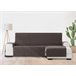 Vipalia Protector Cubre Sofá Chaise Longue Liso Modelo Chenilla Marron