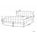 Beliani Cama con somier Hierro MAURESSAC 145x206 Blanco
