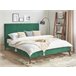 Beliani Cama con somier Terciopelo BAYONNE 191x212 Verde
