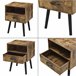 Mesa de Noche Gävle con Cajón aglomerado/madera 42 Madera