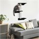 Árbol para Gatos MDF, Yute, Poliéster, PP PawHut Negro