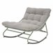 Sillón de jardín ROCKY color beige Blanco