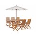Beliani Conjunto de comedor MAUI Marron