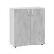 Armario Multiusos 80x92cm Blanco/ Gris