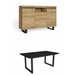 Conjunto Muebles de Salón, Mesa, Aparador Roble
