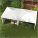 Carpa Plegable Acero, Tela Oxford Outsunny Blanco