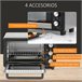 Horno Eléctrico Metal HOMCOM, hogar - cocina Negro/ Inox