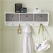 Mueble recibidor Zapatero con Perchero FSR84-W+FRG282-W SoBuy Blanco