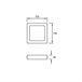 Forlight Plafon de Techo Ip23 Easy Square Surface Led 10W Blanco