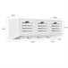 Perchero de pared con 3 Cestas y 4 Ganchos FHK19-W SoBuy Blanco
