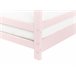 Beliani Cama con somier Madera de pino APPY Rosa Talco