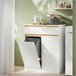 Armario De Baño Con Cesto Para Ropa Sucia BZR79-W SoBuy Blanco