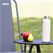 Aktive mesa plegable de camping redonda ligera y compacta Negro