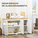 Aparador de Salón Melamina de Madera HOMCOM Aparador de Salón Melamina de Madera HOMCOM Blanco