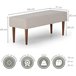 Banco Paloma BUDWING 41x110 Beige
