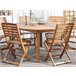 Beliani Conjunto de comedor TOLVE Marron