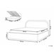 Beliani Cama con almacenaje Bouclé QUILLIEN 152x217 Beige
