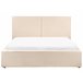 Beliani Cama con almacenaje Bouclé MOISSAC 177x224 Beige