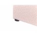 Beliani Cama con somier Bouclé DINAN 97x214 Rosa Talco