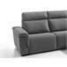 Chaise longue 4 plazas ADRIA relax eléctrico derecho gris claro Gris Claro