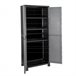 Armario de Resina Exterior con 3 Baldas Thinia Home 68 Gris