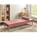 Beliani Chaise longue Poliéster NIORT Beliani Chaise longue Poliéster NIORT Rosa