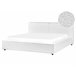 Beliani Cama con somier Bouclé LINARDS 210x242 Blanco