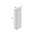 Armario multiusos 1 puerta efecto madera Blanco