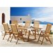 Beliani Conjunto de comedor JAVA Marron