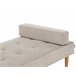 Beliani Chaise longue Poliéster NIORT Beige