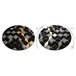 Alfombra GLOSS círculo moderno 400B 86 elegante glamour 120x120 Negro