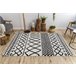 Alfombra BERBER SAFI N9040 Franjas Bereber Marroquí 180x270 Blanco/ Gris