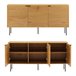 Aparador de madera de 3 puertas STINNA Natural