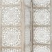 WELL HOME - Pantalla en madera Etnik con estampados Blanco