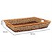 Bandeja rectangular de cuerda trenzada Marron