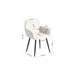 Juego de 2 sillas de comedor escandinavas Beige