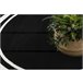 Alfombra HAMPTON Border círculo cuadro 160x160 Negro