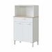 Armario multiusos 2 puertas efecto madera 72 Blanco/ Madera